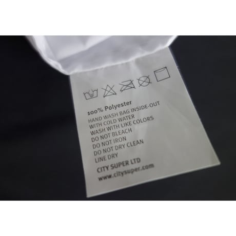 【香港☆city super】絶賛☆おすすめの”白”＜NEW＞ 環保袋・ECO BAG / Lサイズ　白×シルバー　#3053115N