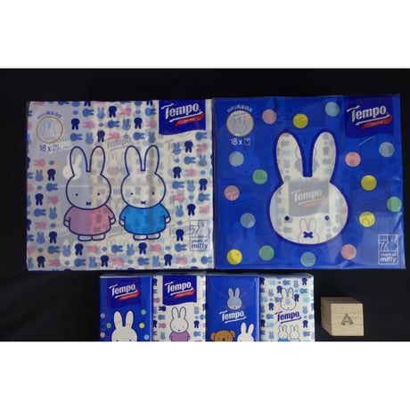 【香港☆限定Tempo】 使い捨てハンカチ＜70th Miffy＞（ティッシュ）/　18pcs と 36pcs    #510301R