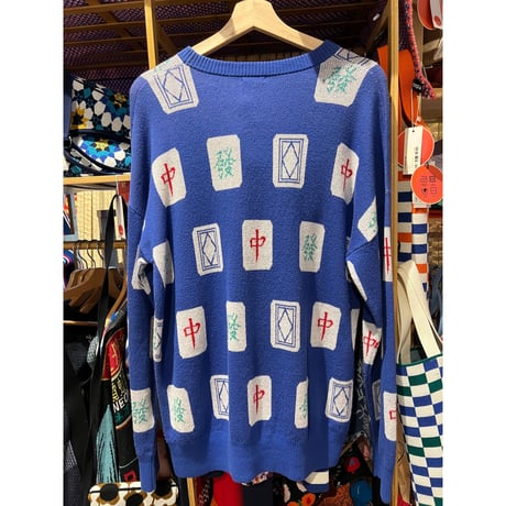 ＜予約商品＞【香港 ☆ Hoopla HK】麻雀套頭衫  ２色展開  / Mahjong Oversize Crew Neck Pullover  #R310237N