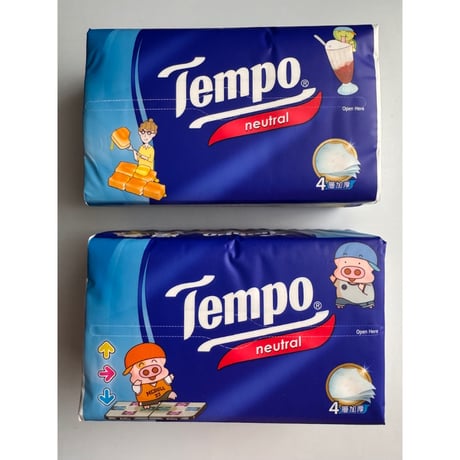 ＜合わせ買い＞【香港☆Tempo】🐽＜Mc dull>🐽バラ販売 ＜麥兜 ＞ ４層抽取式面紙・卓上用（ティッシュ）バラ1パック  #607299R