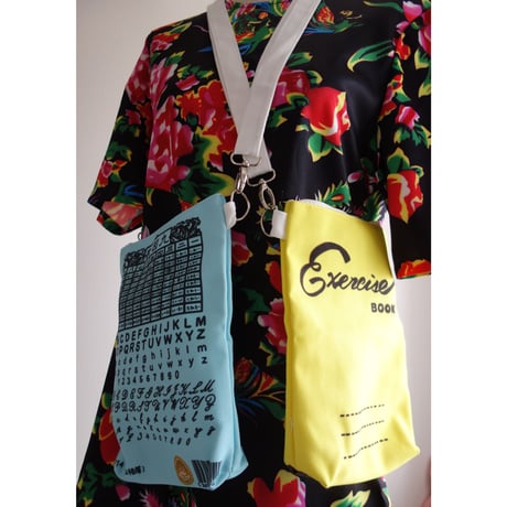 ☆Handmade☆【香港・HANDMADESHIP】30%OFF かわいい♡「Exercise Book」・斜掛袋（２色） /   ポシェット・ポーチにもなります #2072312S