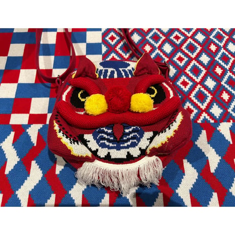＜再予約商品＞【香港 ☆ Hoopla HK】Lion Dance Lion Head Crossbody Bag /  舞獅獅頭斜孭袋 #R301013R