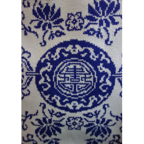 人気！！＜予約商品＞【香港 ☆ Hoopla HK】「青花瓷圖案」直版紙袋型手袋   /  China Porcelain Vertical Book Tote  #R022713R