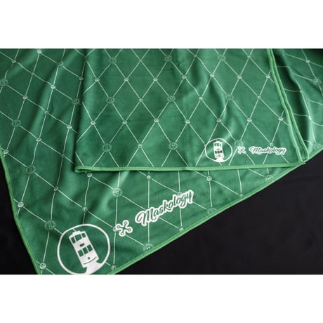 ＜バラ販売＞【香港☆香港電車×Maskology】(小)ラスト１再値下げ☆ 速乾毛巾套装  / 香港電車 綠色 #501312sa