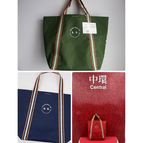 ＜輸出時の余剰分です＞【香港☆city super・Taste】＜緑・赤・紺＞crossover☆ANYA HINDMARCH 環保袋 /   #R4052912R