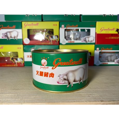 ＜手作＞【香港☆香港重機】長城牌「火腿豬肉」 マスコット /  かなり可愛い＆パッケージ入り　#5092913N