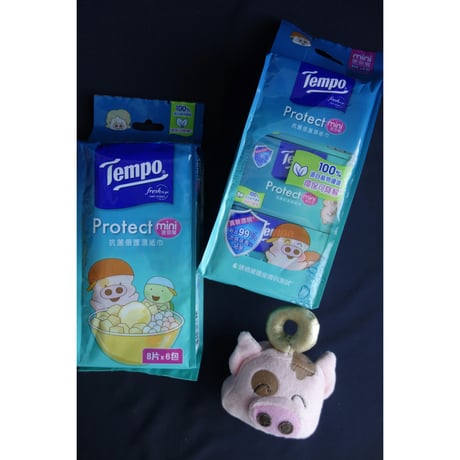 ＜合わせ買い＞【香港☆Tempo濕紙】 「麥兜」＜小包＞ /  ウエットティッシュ＜バラ販売＞　#6042618R