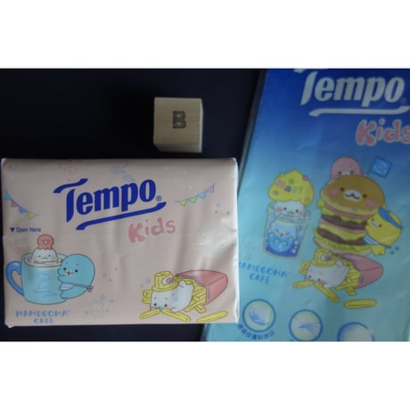 ＜合わせ買い＞【香港☆Tempo/kids】＜ MAMEGOMA™ CAFE＞ ４層抽取式面紙・卓上用（ティッシュ）1パック  #5052721N