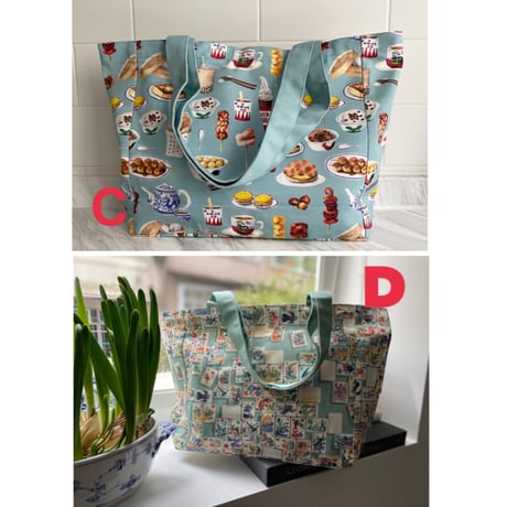 ＜リクエスト予約商品＞☆Handmade☆【香港 ☆ Bymamalaterre】＜【小】TOTE BAG＞4種類(柄)  / 幸福香港  #R410112R