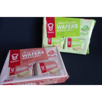 【香港☆ 嘉頓】Mini Cream WAFERS  / ２種類（花生味・檸檬味）８獨立装  #501303R