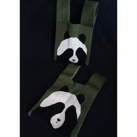 【香港☆躍雨士多】「キャッ！」パンダバッグ / Knit Panda Bag  #308298N