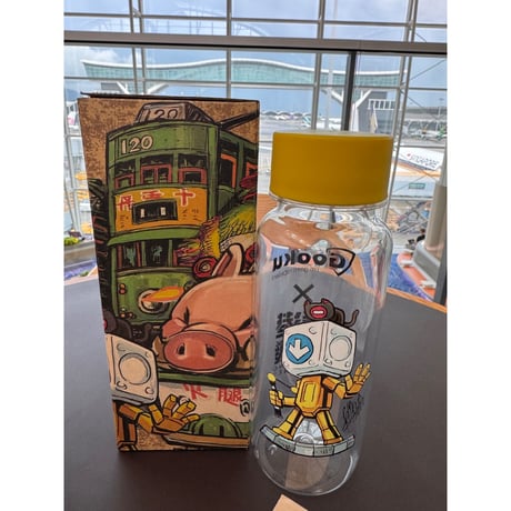 オススメ【香港☆香港重機】クロスオーバー＜Gooku＞抗菌水筒  /  安全島燈プラタンブラー燈箱君  #6062718N