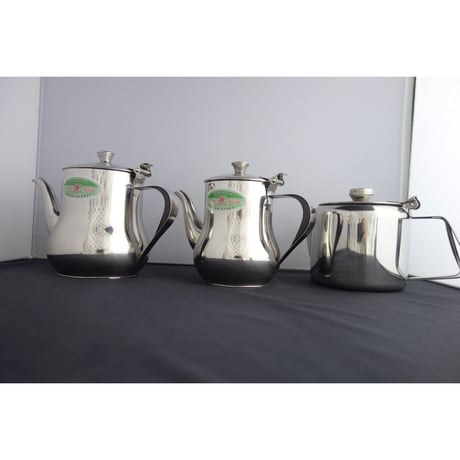 【香港☆三益精品】ステンレスポット大きさ形違いの３種類  /   stainless　steel ware   #504273R