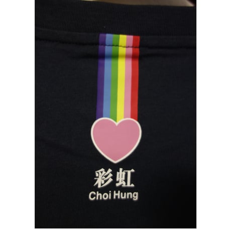 ＜残り１枚＞【香港☆bossini】＜女装＞彩虹站短袖印花 T 恤 / 「虹彩篇」Choi Hung  #2403S27