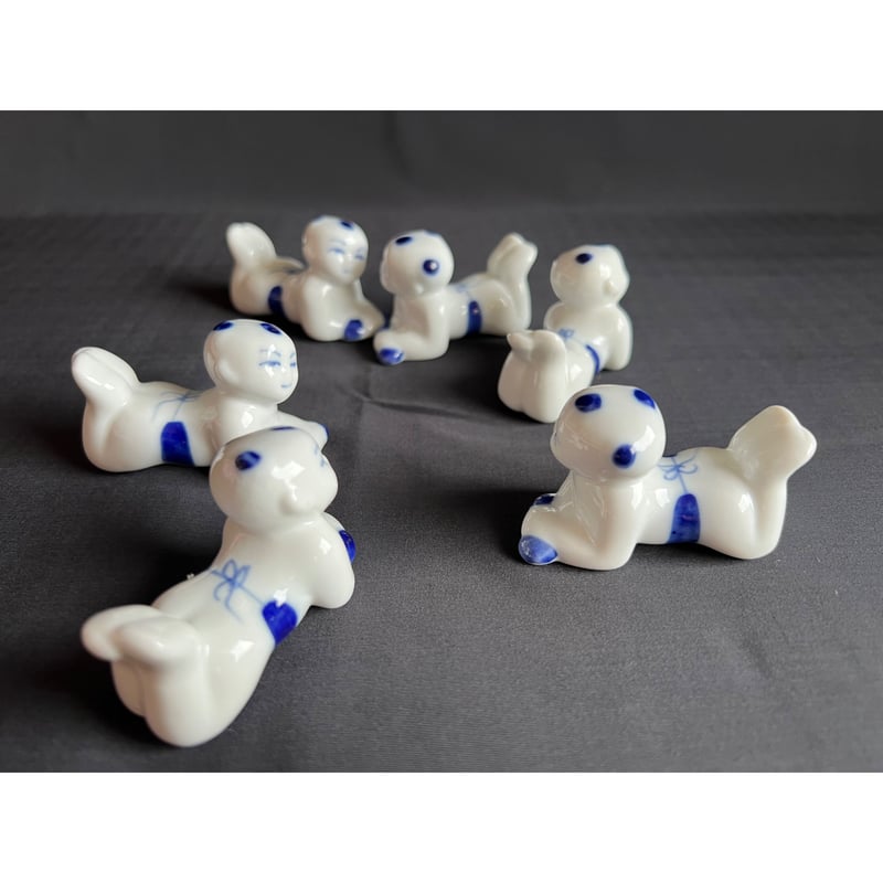 合わせ買い【香港☆青花童子】＜筷子架＞ / キュートな箸置きです