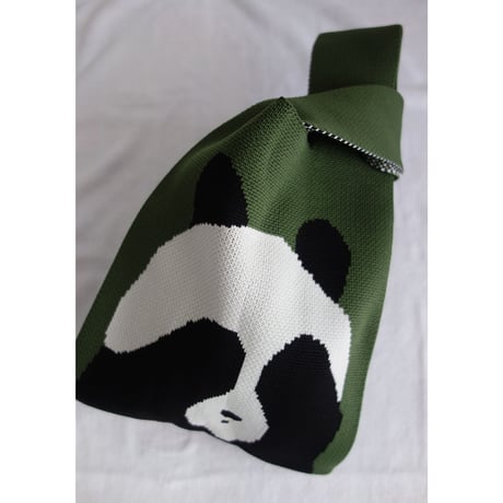 【香港☆躍雨士多】「キャッ！」パンダバッグ / Knit Panda Bag  #308298N
