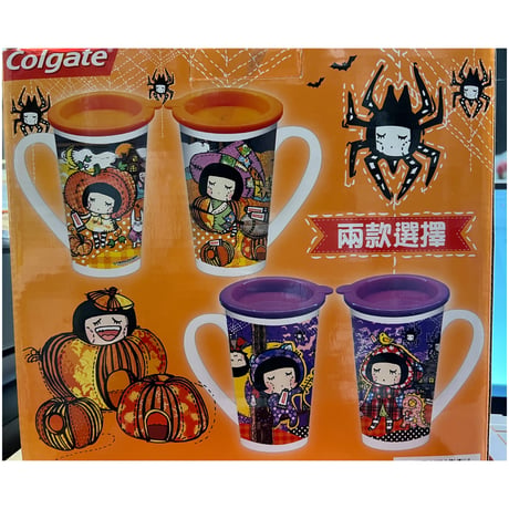 ■■■Donation■■■【香港☆Chocolate Rain】Fatinaの蓋付マグカップ  /   Halloween×コルゲート　#23D023