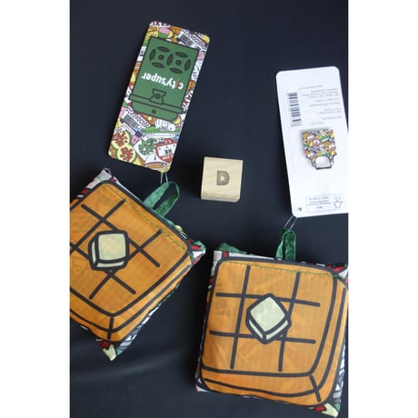 <SALE>♡香港からの推♡【香港☆city super】環保袋【中】たたむと信箱・西多士がどーーーん /  可愛い♡2種類　#SA6012926R