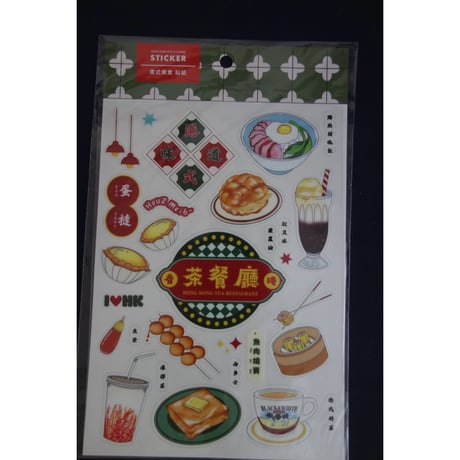【香港☆KONGifts】 港式美食 他　貼紙  /  ５種類のバラ貼紙　 #6062726N