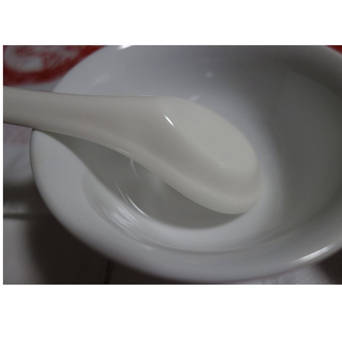 義順牛奶公司　レンゲ5本 香港☆義順牛奶公司】＜匙＞レンゲ / 「 YEE SHUN」牛乳布丁の食器