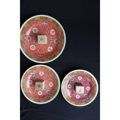 【香港☆躍雨士多】＜萬壽無疆＞メラミンお皿３種類 / デイリー使いの家居用品  #604262R