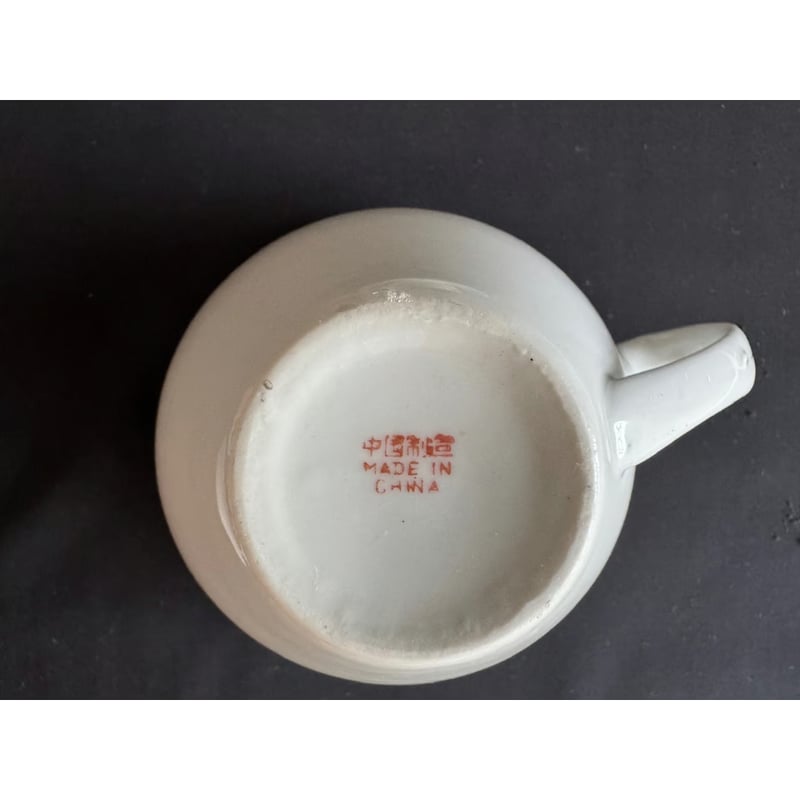 香港☆中国制造】あの「紅梅」 カップ＆ソーサー / 叉燒飯の碗と同じ