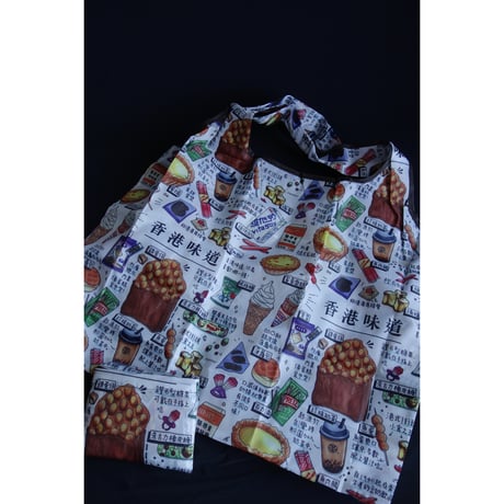 <SALE>【香港☆士多】大きめyummy環保袋 /  「香港味道」エコバッグ  #SA6012931R