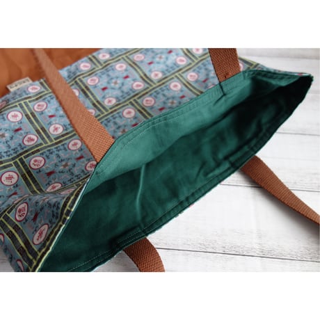 ＜SALE>☆Handmade☆【香港 / 淳記手作】３種類「マチ有り」TOTE BAG / 「萬壽無彊」翠・紅「鐵閘」#SA3061113N