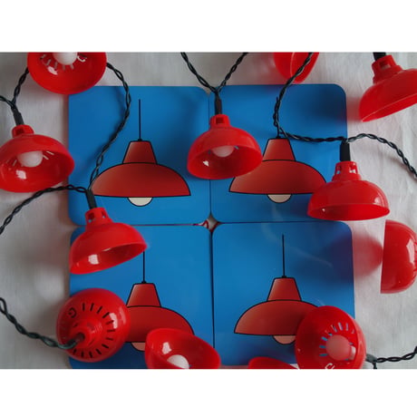 【香港☆L / F】キュートな紅A♡コースター /  Java Road Lamps Coaster  #2404S08