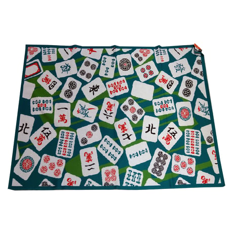 ＜予約商品＞【香港 ☆ Hoopla HK】麻雀圖案毛毯 /Mahjong Patterned Knitted Blanket   #R303302
