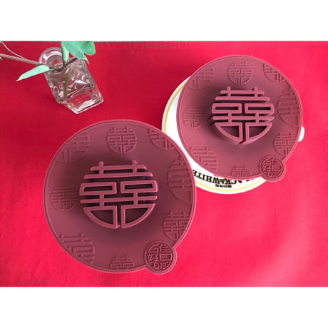 【香港☆G.O.D.】Double Happiness・囍   /  Silicone Cup Lid（蓋）