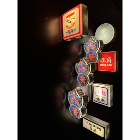 ＜推＞【香港☆士多】＜特色香港＞招牌燈箱冰箱貼・磁石貼 /６種類 GLOWING SIGN Magnet #510302R