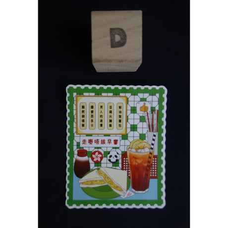 【香港☆KONGifts】 港式美食 他　貼紙  /  ５種類のバラ貼紙　 #6062726N