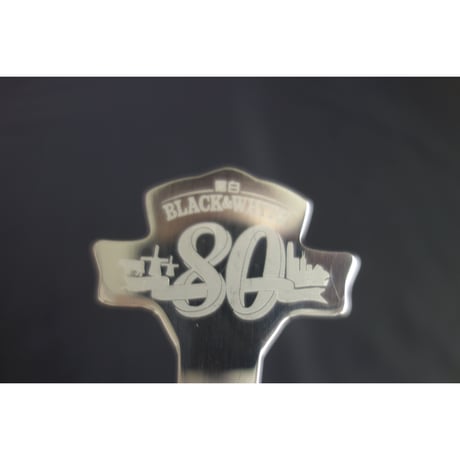 <SALE>【香港☆茶餐廳食器】＜80th＞黑白淡奶BLACK&WHITE / Anniversary Straw & Spoon Set  #SA6013048R