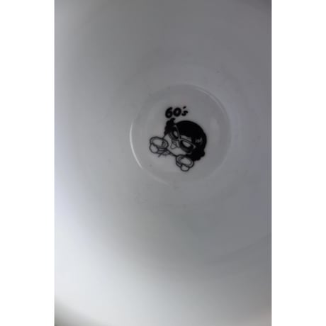 ＜希少70th＞【香港☆茶餐廳食器】＜漫畫＞  黑白淡奶BLACK&WHITE / 衝撃に耐えて頑張るCup & Saucer  #6032952N