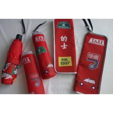 【香港☆G.O.D.】 住好啲prodaucts「傘袋」香港的士 / Umbrella case・折りたたみ傘用 #5022611N