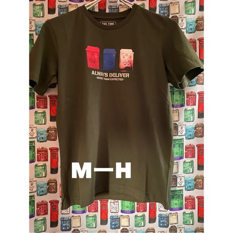 ＜残り１枚＞【香港☆bossini】＜Male＞懐舊文化系列☆印花半袖Ｔシャツ / 「懐舊信箱」#2403S26