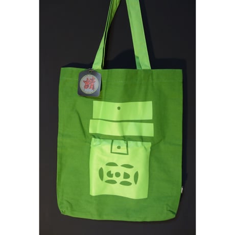＜ラスト１＞【香港☆G.O.D.】「信箱」トートバッグ  /  GOD Mailbox TOTE BAG「 緑×黑」 #SA6013045R