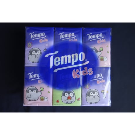 【香港☆Tempo/kids】<12pcs/24pcs>無香印花＜KOUPENCHAN ＞ 使い捨てハンカチ（ティッシュ） / 1パック  #512304R