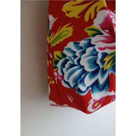 ☆HANDMADE☆【香港・花布】（大）（中）３色　ワンショルダーバッグ   #3033804N