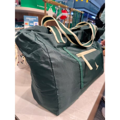 ＜リクエストご予約＞超級＜推＞【香港☆ CATHAY PACIFIC 】國泰精品☆ FOLDABLE DUFFLE  /  キャセイグリーンが光ります　#R608175R