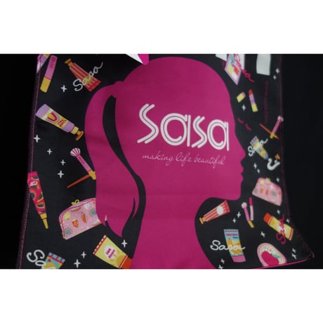【香港☆sasa】 オリジナル購物袋・環保袋  /  コスメ柄で可愛いです♪　#6042613N