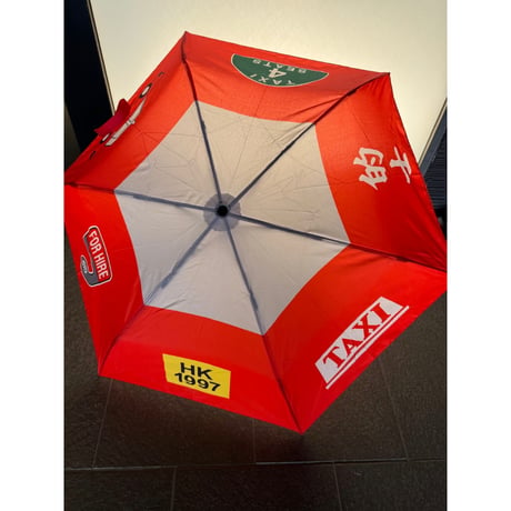 【香港☆G.O.D.】 住好啲prodaucts「スリム＆ウルトラライト」香港的士☆ 三摺遮 / ＵＶ protection umbrella・折りたたみ傘 #5022610NR