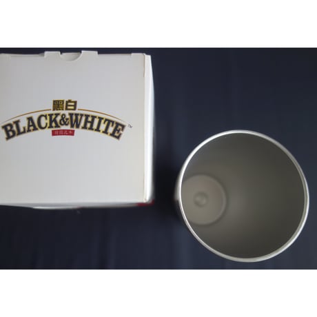 【香港☆茶餐廳食器】＜夏日限定＞黑白淡奶BLACK&WHITE / 「箱無し」不銹鋼杯(Stainless Steel Cup)  #5103113R