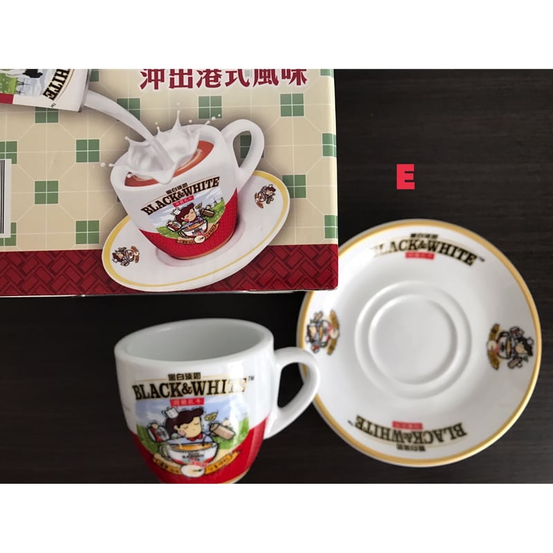 【peak】台湾限定 HQエコカップ 白黒 2点セット 香港☆茶餐廳食器】黑白淡奶「BLACK&WHITE ×Chocolate Rain」6種類