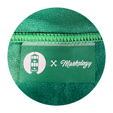 ＜バラ販売＞【香港☆香港電車×Maskology】(小)ラスト１再値下げ☆ 速乾毛巾套装  / 香港電車 綠色 #501312sa