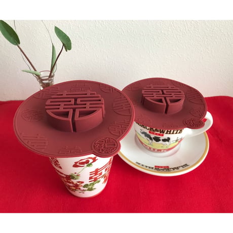 【香港☆G.O.D.】Double Happiness・囍   /  Silicone Cup Lid（蓋）