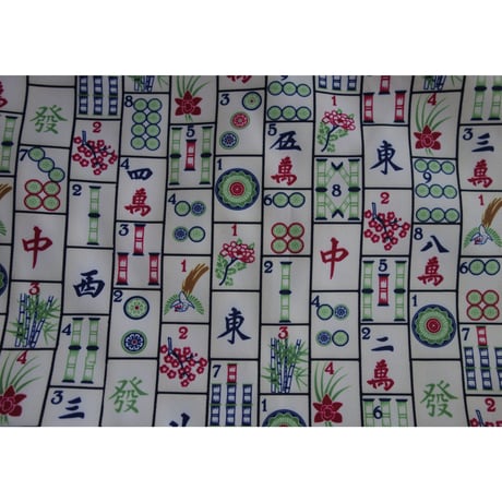 ☆HANDMADE☆【香港・和尚袋】＜麻雀柄＞ワンショルダーバッグ   #3082923N