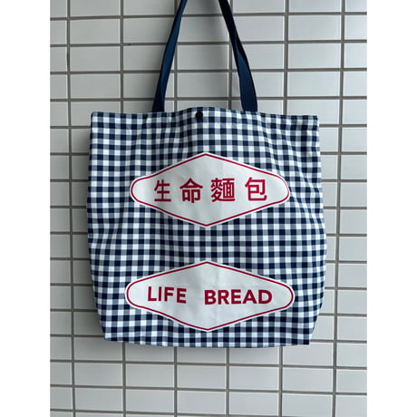 ☆HANDMADE☆【香港・方袋】＜生命麵包＞肩掛け可能なスクエアバッグ   #306263N