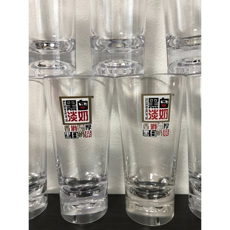 【香港☆茶餐廳食器】黑白淡奶BLACK&WHITE / 衝撃に耐えて頑張るプラスチックのグラス  #6062947R